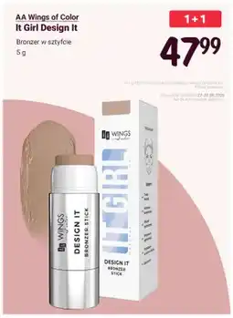 Rossmann Bronzer w sztyfcie AA Wings of Color It Girl Design oferta