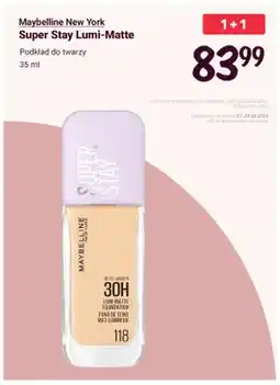 Rossmann Podkład do twarzy Maybelline New York Super Stay Lumi-Matte oferta
