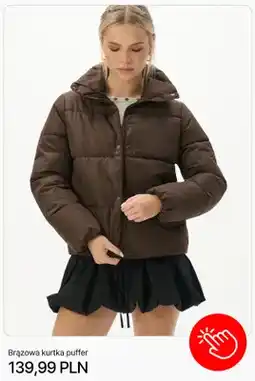 Cropp Brązowa kurtka puffer Cropp oferta