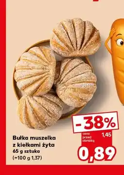 Kaufland Bułka muszelka z kiełkami żyta oferta