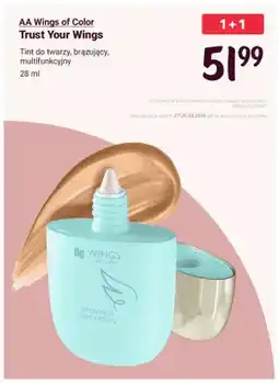 Rossmann Tint do twarzy brązujący multifunkcyjny AA Wings of Color Trust Your oferta