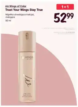 Rossmann Mgiełka utrwalająca makijaż matująca AA Wings of Color Trust Your Wings Stay True oferta
