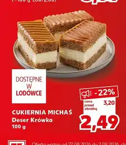 Kaufland Deser Krówka Cukiernia Michaś oferta