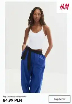 H&M Top sportowy SculptMove H & M oferta