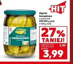 Kaufland Ogórki kanapkowe w plastrach K-Classic oferta