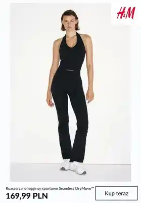 Rozszerzane legginsy sportowe Seamless DryMove H & M