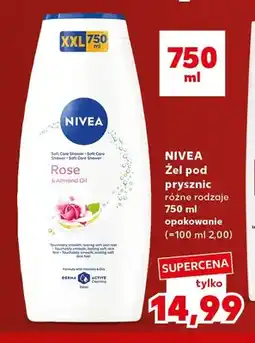 Kaufland Żel pod prysznic Nivea Rose & Almond Oil oferta