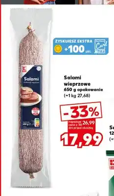 Kaufland Salami wieprzowe K-Classic oferta
