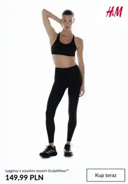 H&M Legginsy z wysokim stanem SculptMove H & M oferta