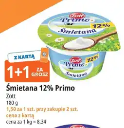 E.Leclerc Śmietana 12% Primo Zott oferta