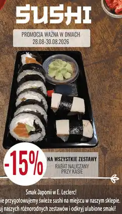 E.Leclerc Wszystkie zestawy sushi oferta