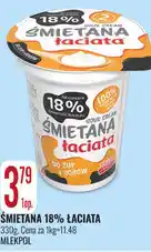 E.Leclerc Śmietana 18% Łaciata Mlekpol oferta