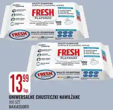 E.Leclerc Uniwersalne chusteczki nawilżane Fresh Platinum oferta