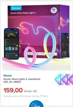 Smyk Oświetlenie LED Govee Neon Lights 2 3 m H61D3 oferta