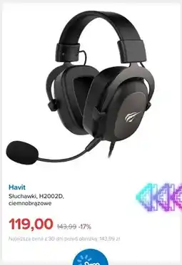Smyk Słuchawki Havit H2002D ciemnobrązowe oferta