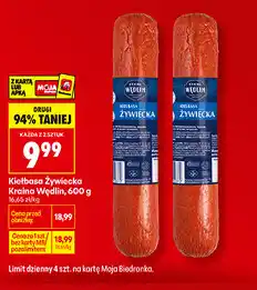 Biedronka Kiełbasa Żywiecka Kraina Wędlin oferta