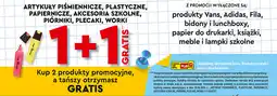 Biedronka Artykuły piśmiennicze, plastyczne, papiernicze, akcesoria szkolne, piórniki, plecaki, worki oferta