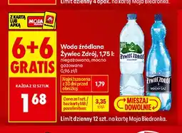 Biedronka Woda źródlana niegazowana Żywiec Zdrój oferta