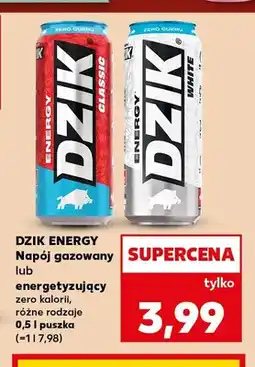 Kaufland Napój energetyzujący zero kalorii Dzik Energy Classic oferta
