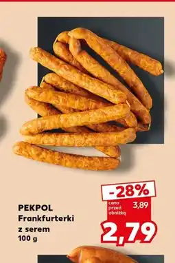 Kaufland Frankfurterki z serem Pekpol oferta