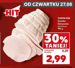 Kaufland Szynka klasyczna gotowana Sokołów oferta