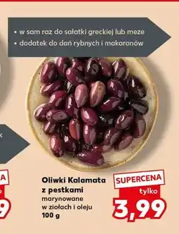 Kaufland Oliwki Kalamata z pestkami marynowane w ziołach i oleju oferta