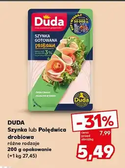 Kaufland Szynka drobiowa Duda oferta