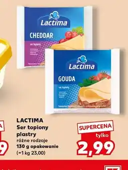Kaufland Ser topiony w plastrach Cheddar Lactima oferta