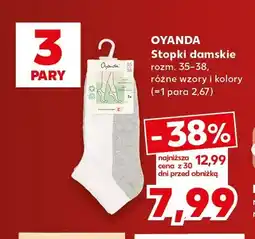 Kaufland Stopki damskie Oyanda 3-pak oferta