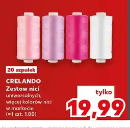 Kaufland Zestaw nici uniwersalnych Crelando 20-pak oferta