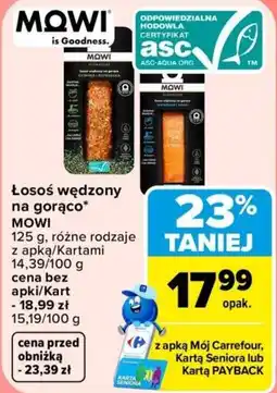 Carrefour Łosoś wędzony MOWI oferta