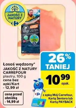 Carrefour Łosoś wędzony JAKOŚĆ Z NATURY oferta