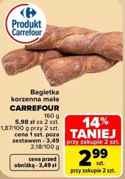 Carrefour Bagietka korzenna mała CARREFOUR oferta