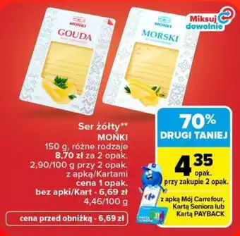 Carrefour Ser żółty MONKI oferta