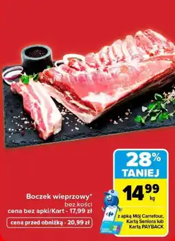 Carrefour Boczek wieprzowy bez kości oferta