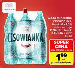 Carrefour Woda mineralna CISOWIANKA oferta