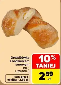 Carrefour Drożdżówka z nadzieniem serowym oferta