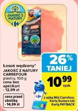 Carrefour Łosoś wędzony JAKOŚĆ Z NATURY oferta