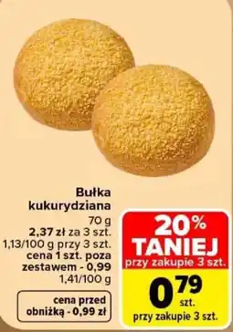 Carrefour Bułka kukurydziana oferta