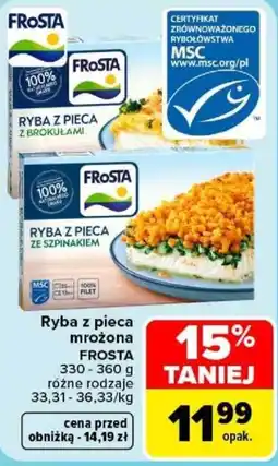 Carrefour Ryba z pieca mrożona FROSTA oferta
