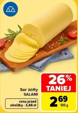 Carrefour Ser żółty SALAMI oferta