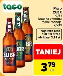 Carrefour Piwo ZUBR oferta