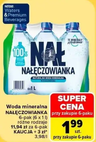 Carrefour Woda mineralna NAŁĘCZOWIANKA oferta