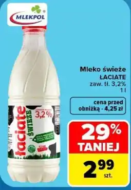 Carrefour Mleko świeże Łaciate oferta