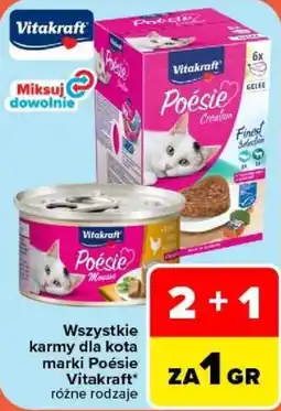 Carrefour Karmy dla kota Poésie Vitakraft oferta