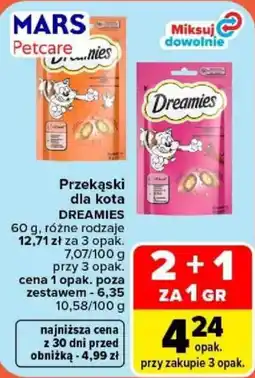 Carrefour Przekąski dla kota DREAMIES oferta