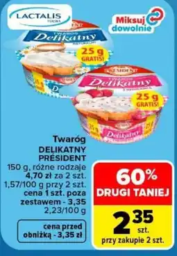 Carrefour Twaróg Delikatny Président oferta