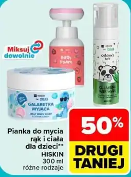Carrefour Pianka do mycia rąk i ciała dla dzieci Hiskin oferta
