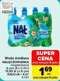 Carrefour Woda źródłana NAŁĘCZOWIANKA oferta