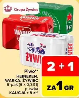 Carrefour Piwo HEINEKEN, WARKA, ŻYWIEC oferta